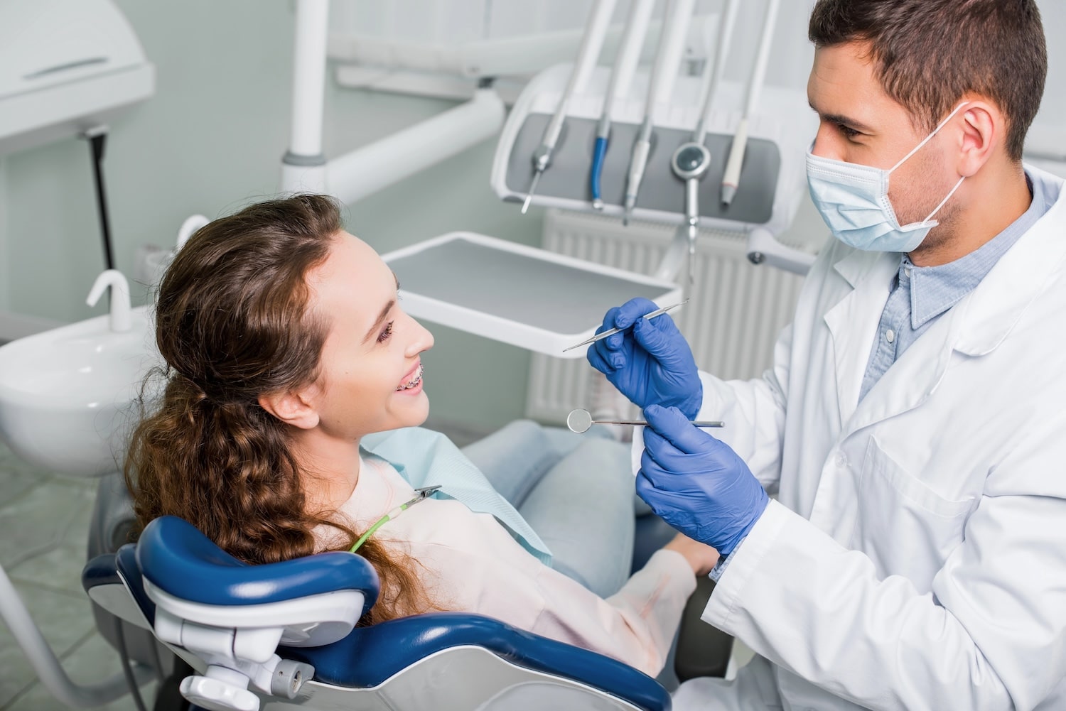 dentist with patient