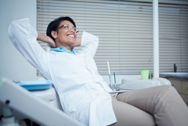 Relaxed dentist