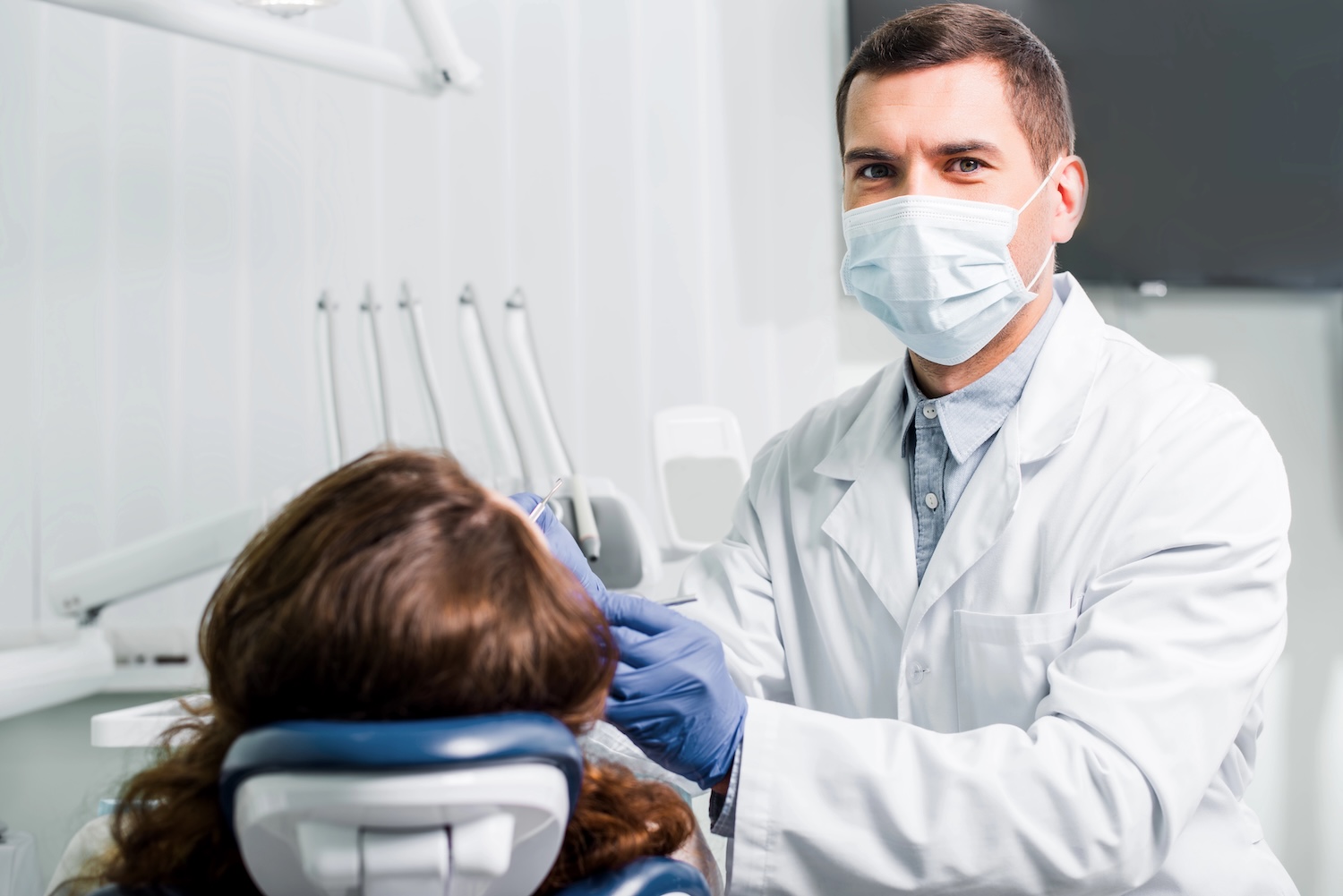 dentist with patient
