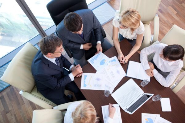 succession planning meeting among dentists